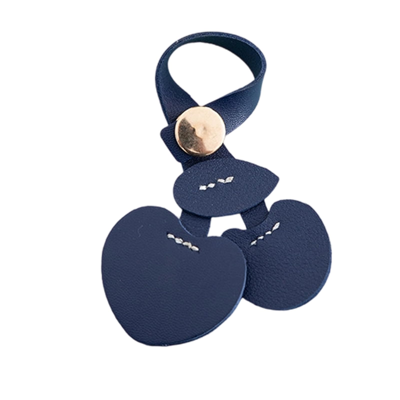 Maxtonser Lightweight Fruit Keyring Heart Shaped Bag Decoration Fashionable PU Leather Ornament for Daily Use and Stylish Look