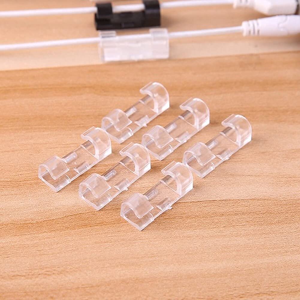 BLUHAWK Desktop Cable Organizer with Stronger Adhesive Tape | Cable Manager, Wire Manager, Wire Clamp | Wire Clips for Cable for Wall, Wire Holder Clips Wall (Pack of 16 Pieces, Transparent) (B09PG1VPDW) Amazon Price History, Amazon Price Tracker