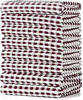 Vista 25 de SALAS Toallas de algodón para secar platos de cocina, toallas de rizo de celosía, paños de cocina altamente absorbentes con lazo para colgar, 16 x