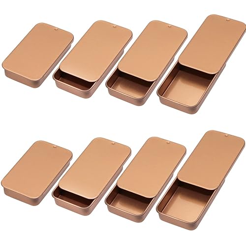 Mini Skater Recipientes de metal extra pequeños de 2.4 x 1.3 x 0.43 pulgadas, cubierta deslizante, caja de lata portátil para organizador de joyas y