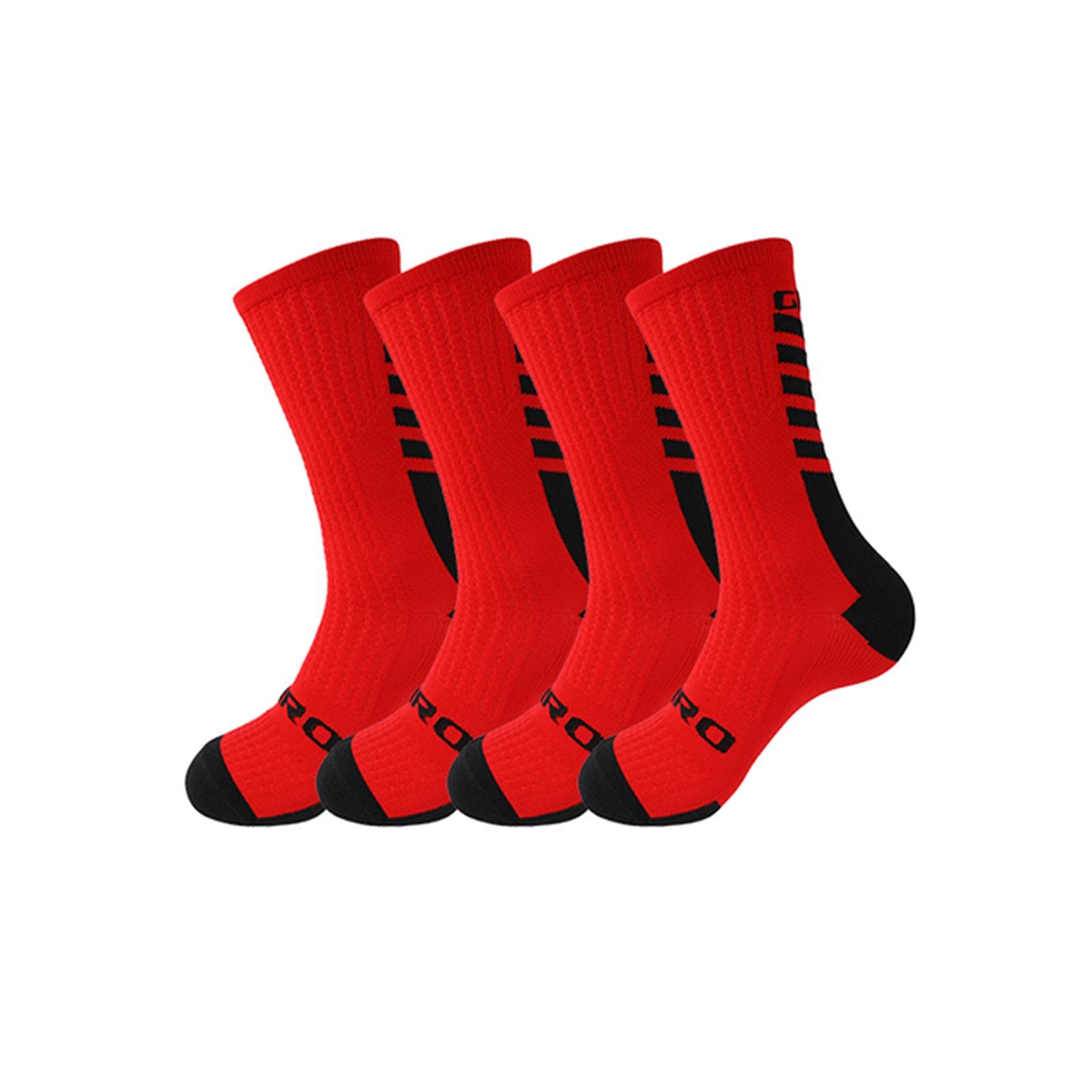 UKKO Calcetines de Hombre Calcetines De Ciclismo Muslo Alto Calcetines Deporte Calcetines Corriendo Calcetines De Los Hombres del Baloncesto-I11-4 Pairs,Size 38-46