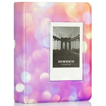 Big Trend 64 Pockets Mini Photo Album for Fujifilm Instax Mini 7s 8 8+ 9 25 26 50s 70 90 Instant Camera & Name Card (Galaxy-4, 64 Pockets)