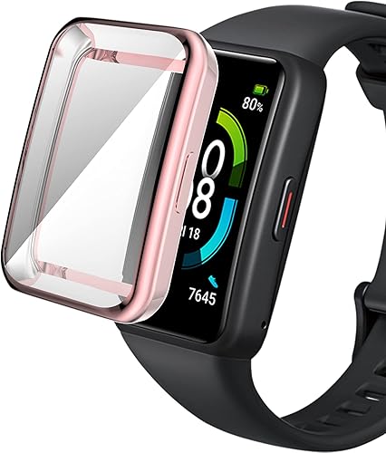 Miniatura 2 de Fundas compatibles con Huawei Band 7 Smartwatch hombres y mujeres, funda de reloj de TPU suave a prueba de golpes, funda protectora de pantalla para