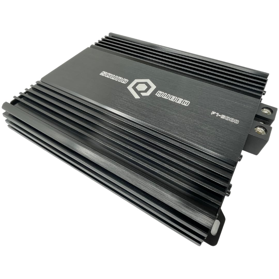 Soundqubed F1-5000, Full Bridge Amplifier, 5000 watts, 1 Ohm Mono, Car Amplifier, Car Stereo, High Output, Max Power, Class D, Mono