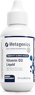 Metagenics Vitamin D3 Liquid Supplement - High Absorbency & Easy to Swallow Liquid Vitamin D3 for Bone Health & Immune Support* - Suitable for Kids - 2 fl oz - 2,275 Servings