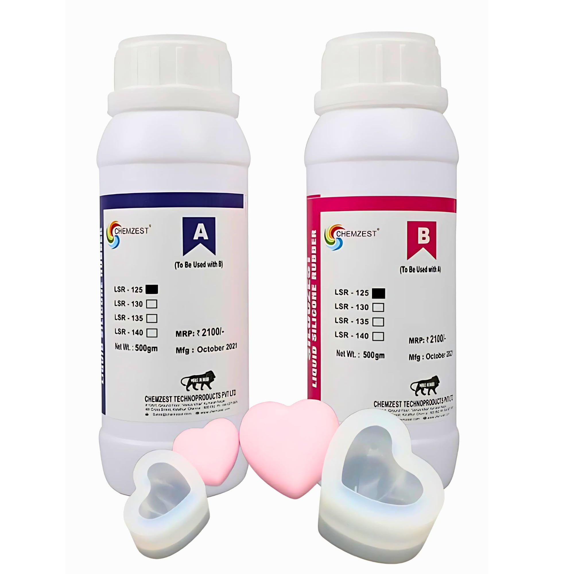 RANA POLYMERS Skin Soft Silicone Making Kit | 25A RTV Liquid Silicone Rubber | 25 Shore | Platinum Curing | 1:1 Mixing Ratio | Non-Toxic & Odorless | For Prosthetics, Insoles (500gm+500gm=1kg)-picture-28