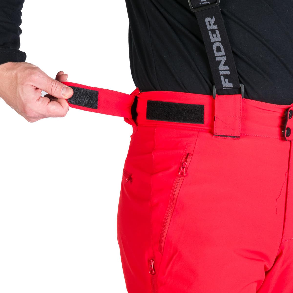 NORTHFINDER Bequeme Herren-Skihose im regulären Schnitt mit abnehmbaren Trägern Wilfred