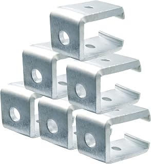PLAIRC 6PCS Unistrut Channel Trolley Track Hanger Bracket for All 1-5/8" Channel Trolley Track, 1200 LB Load Rated
