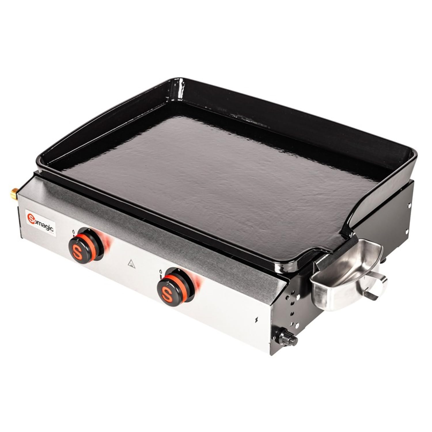 Somagic Donastia - Plancha de Gas, Color Negro y Plateado