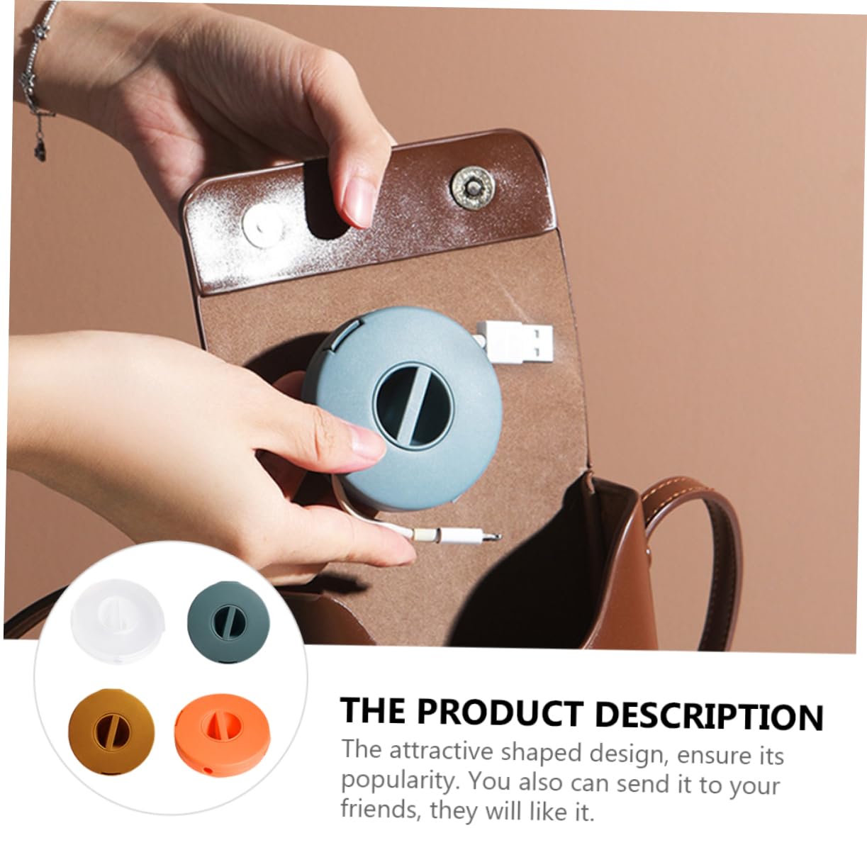 Pack De 8 Protectores De Cables De Silicona - Organizadores Para Auriculares, Cargadores Y Cables, Diseños Divertidos