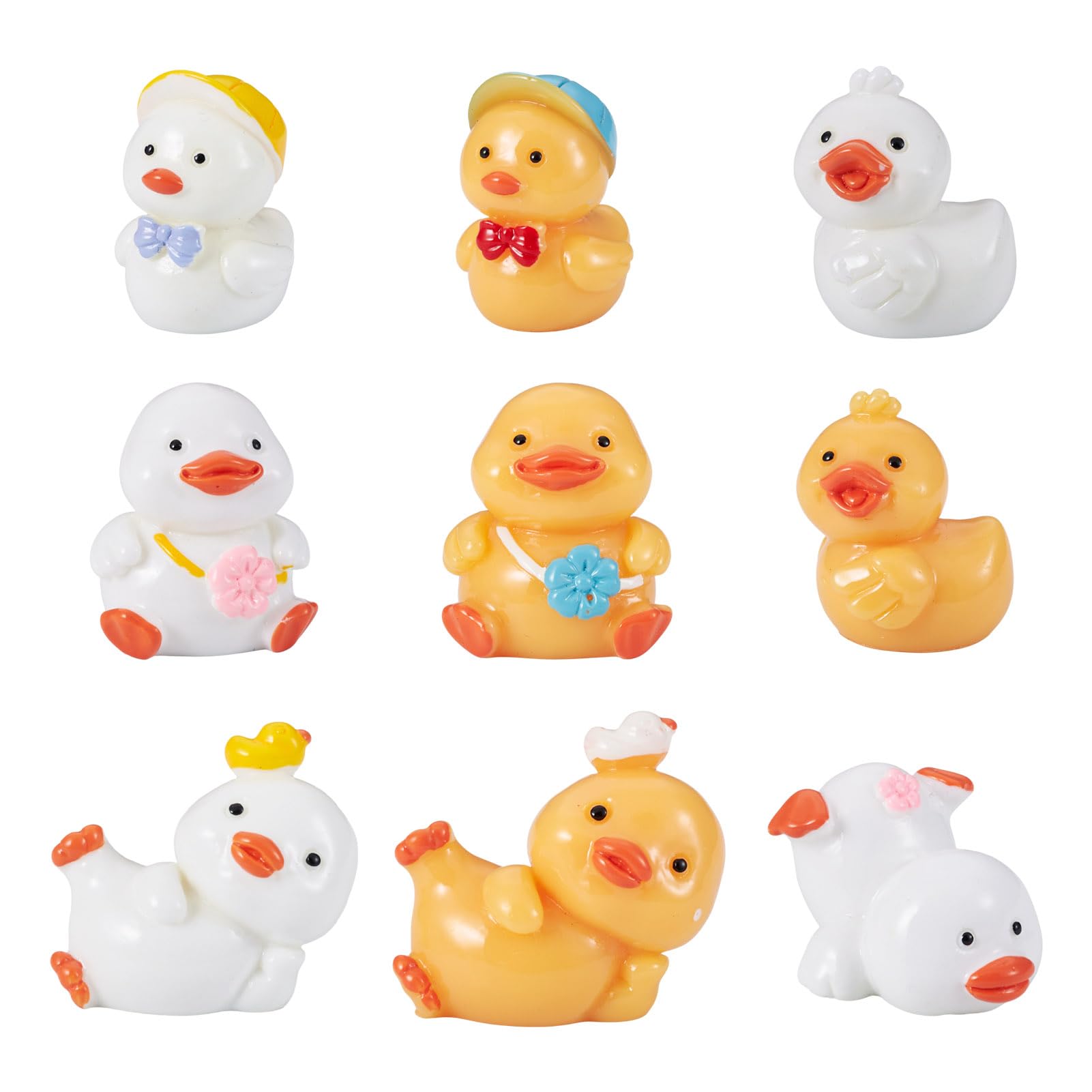 Canard en résine pour jardin féérique et maison de poupée FASHEWELRY miniatures