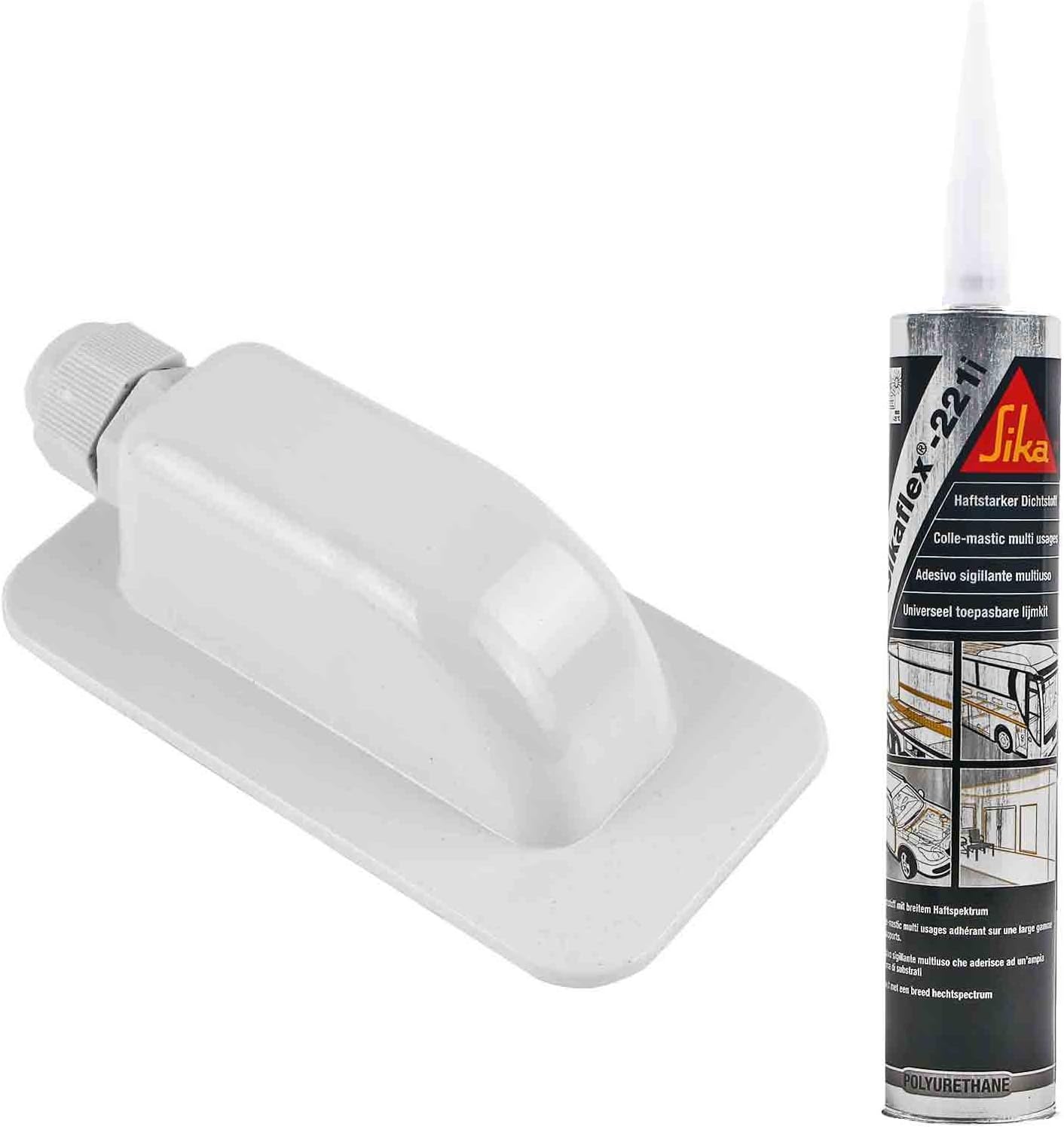 Techo pasaventanas Solar Fácil Blanco + Sika Flex 221 Color Blanco
