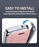 TECART Aluminium Alloy Car Key Case Cover Fits Toyota Aygo Yaris Corolla C-HR Camry GT86 GR Supra Prius Prado Mirai RAV4 Hilux Car Key Cover Accessories 2 Buttons Black A - Image 4