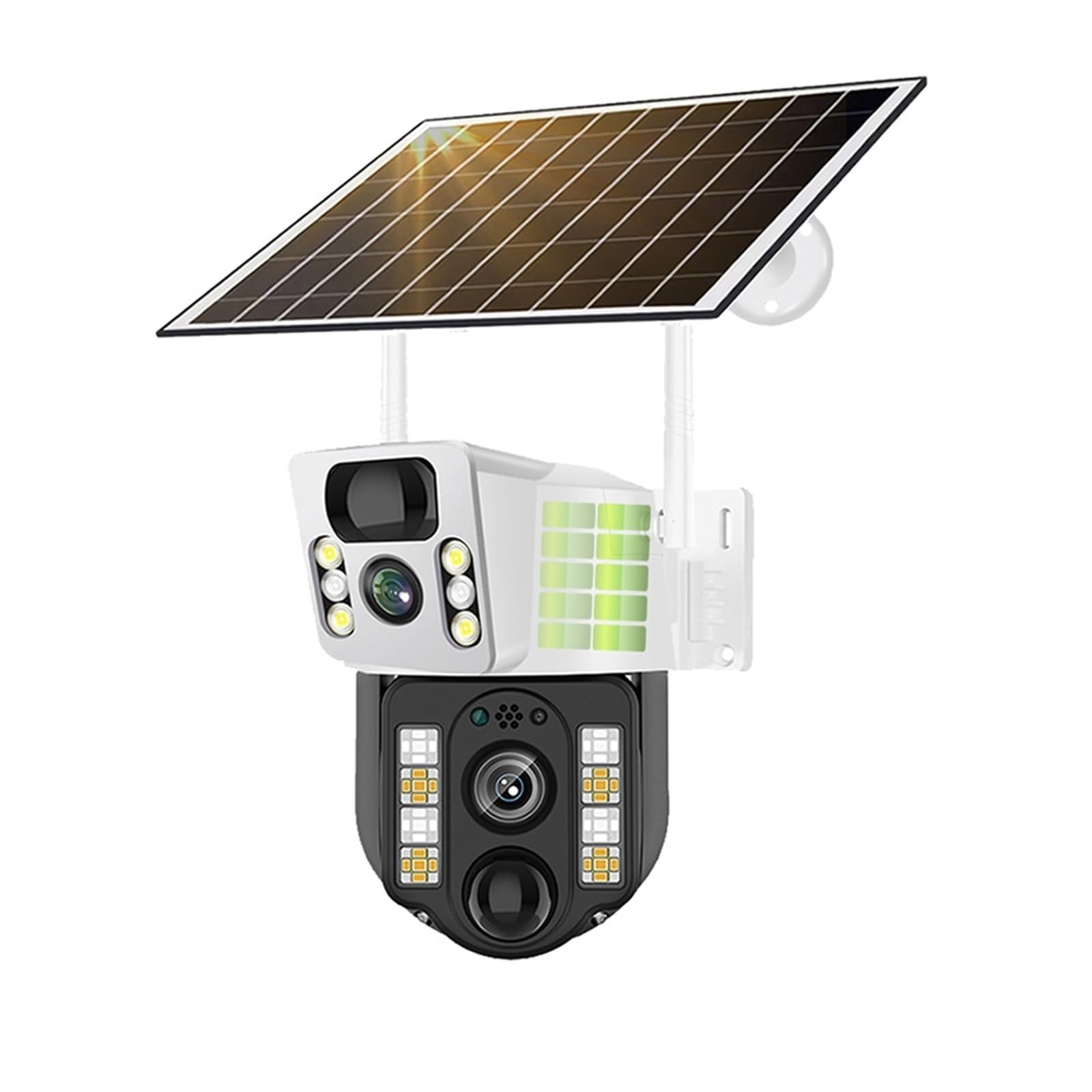 JVDDI Solar Camera IP CCTV Surveillance Cameras WiFi/4G Outdoor Battery Monitor Smart Home PIR Humanoid Detection Security Protection(4G Camera No Card)