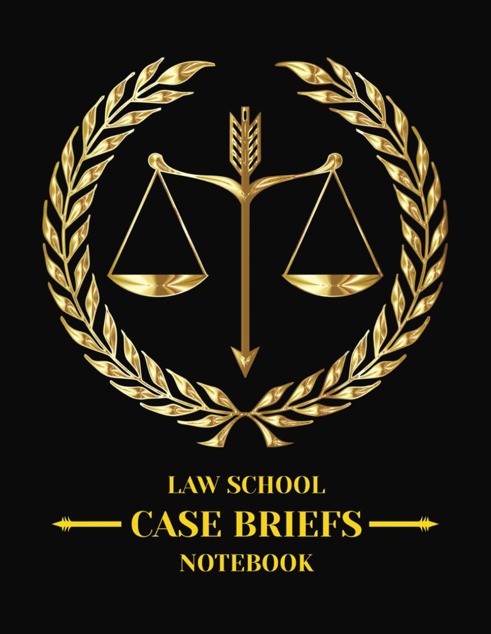Law School Case Briefs Notebook: Classic Black Design: Legal Journal Template for Trial, Criminal and Civil Analysis