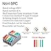 Wire Connector Cable Led Connectors Compact Quick Wiring Push-in Terminal Blocks Tools for 4mm² 6mm²(N6H-5PC)