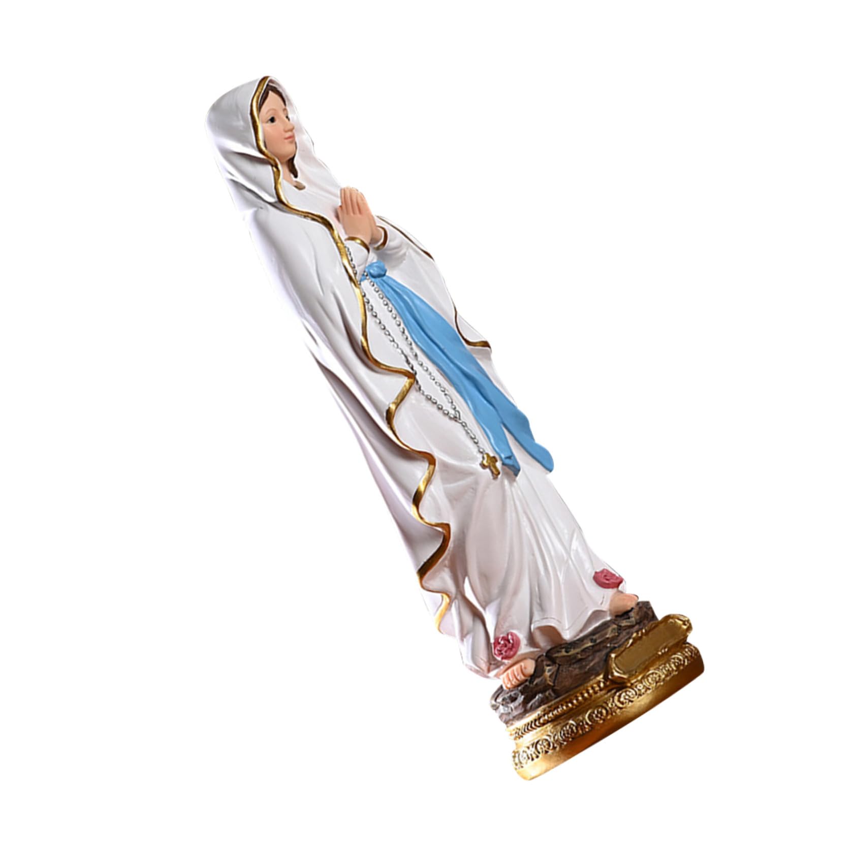 Figurine Vierge en résine 15 cm de hauteur pour décoration de maison
