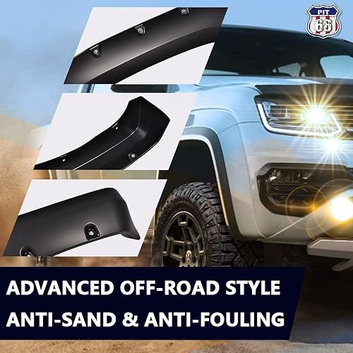 Vista 7 de PIT66 Aletas de parachoques, compatibles con Chevy Silverado 1500 07-13/Silverado 07-14 2500 HD 3500 HD