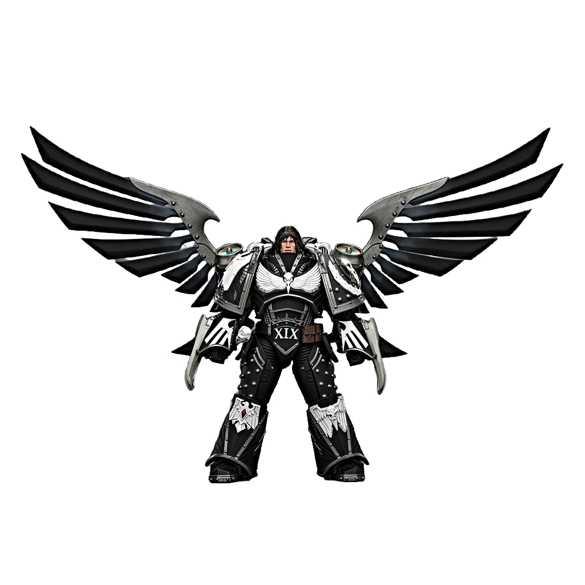 TOYVERSE JOYTOY Warhammer The Horus Heresy Raven Guard Corvus Corax,Primarch of the XIX Legion with artificer crafted lightning talons,archaeotech pistols,and whip 1:18 Scale Action Figure 15+