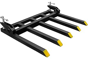 YITAMOTOR Skid Steer Pallet Forks Tractor Front End Loader Heavy Duty Quick Attach Pallet Forks