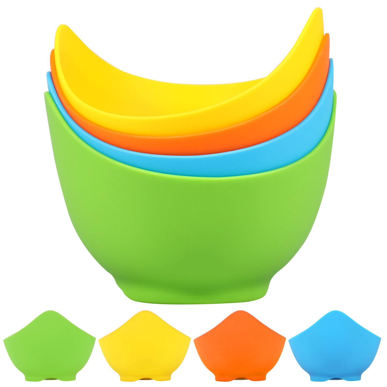 8Pcs Silicone Egg Poacher, Nonstick Egg Poaching Cups, Poached Egg for Stovetop Air Fryer Cooking Accessories