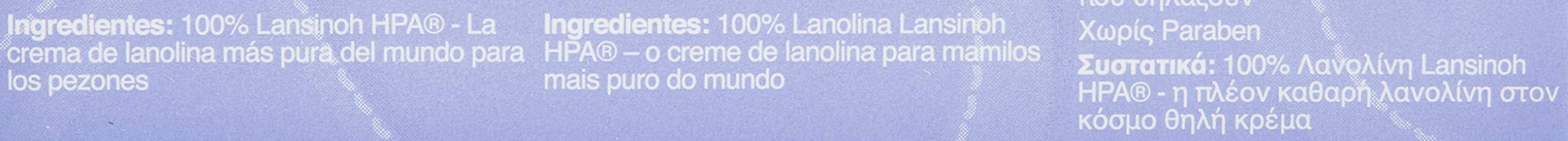 Lansinoh Lanolin HPA, Crema Capezzoli, 100% naturale, Lenisce e protegge i capezzoli doloranti e screpolati, 10 ml
