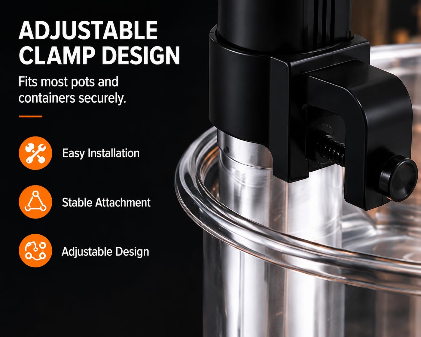 1100W Sous Vide Precision Cooker with Touchscreen & WiFi App Control, 24-Hour Delay Start, Accurate Temperature Control for Perfect Cooking