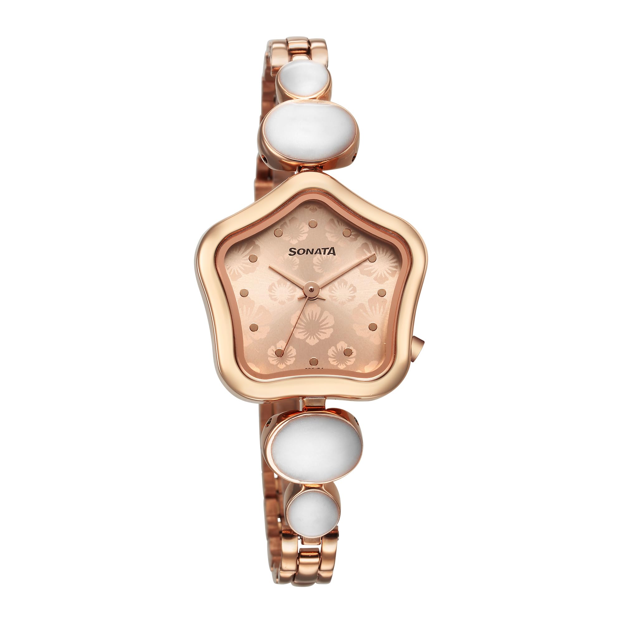 Fastrack Women Stainless Steel Sonata Rose Gold Dial Analog Watch -8185Wm02, Band Color-Gold (B0C5N18GGK) Amazon Price History, Amazon Price Tracker