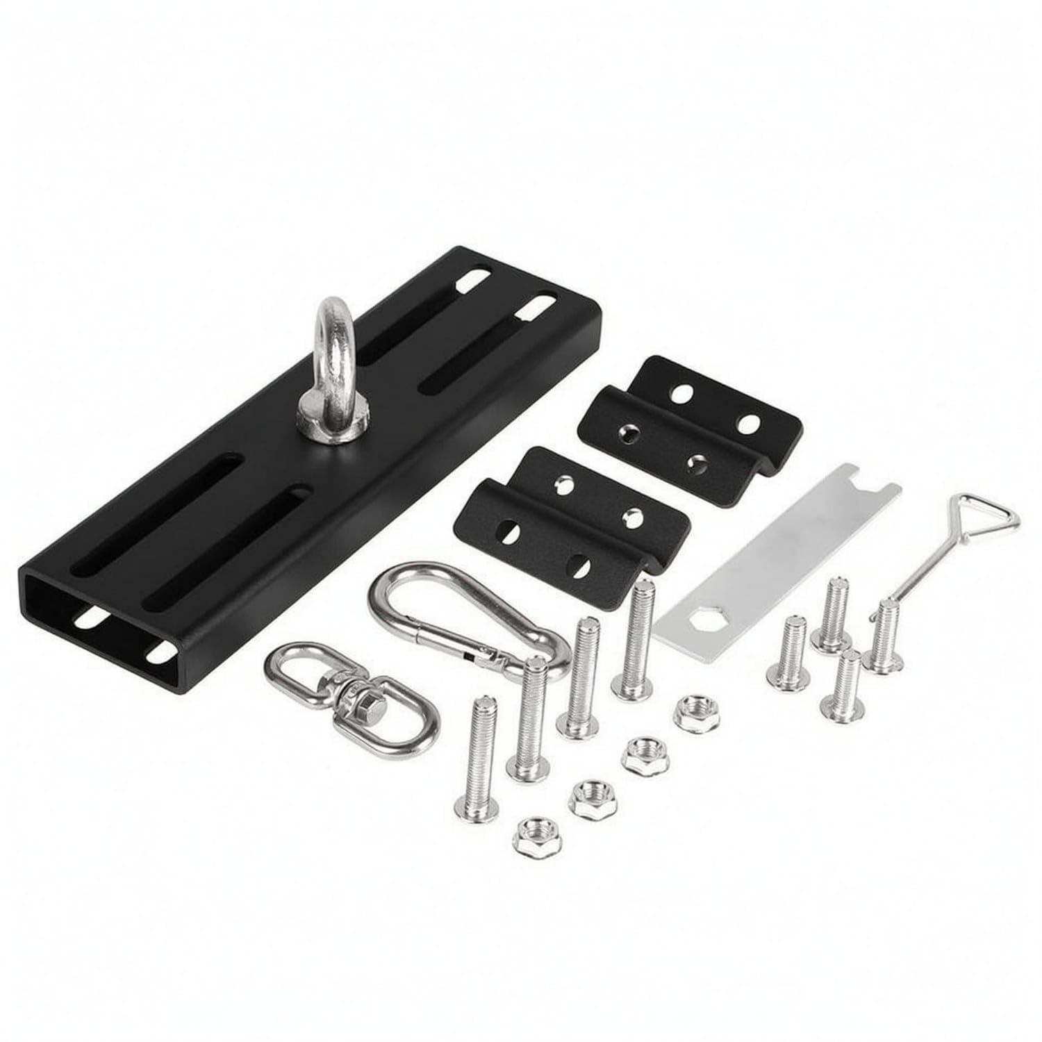 Swivel Wall Mounted Strike Bag Hanger 360 Degree Rotation Wall Mounted Strike Bag Bracket Mounting Hardware Included Metal, Black-image-25