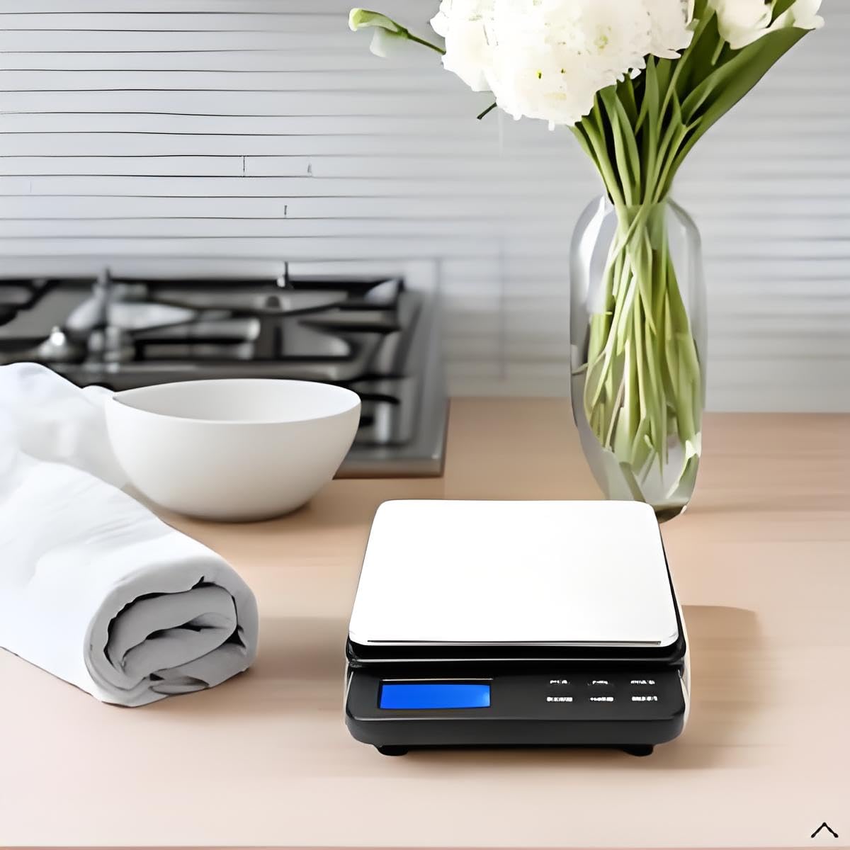 Digital Scale with 0.01 Gram Accuracy, Compact Kitchen Scale, 1000/0.01 Mini Gram Weight Scale, Blue Backlit Display, Automatic Shutdown Protection(black)