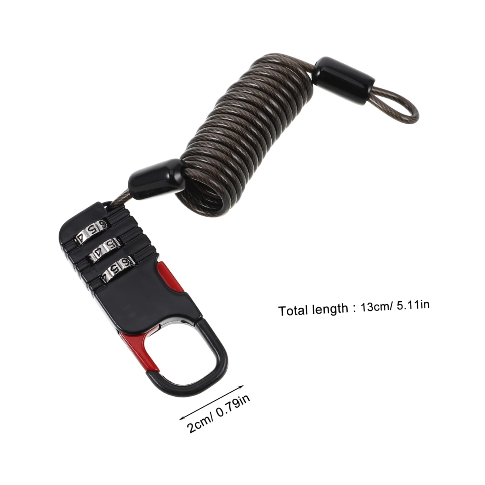 HANABASS Helmet Lock Theft Scooter Security Lock Retractable for Secure Storage