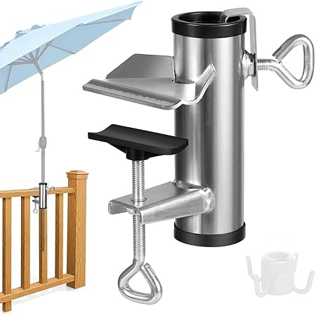 Amazon.de Terrassenschirm Klemme,Sonnenschirmhalter Balkongeländer für