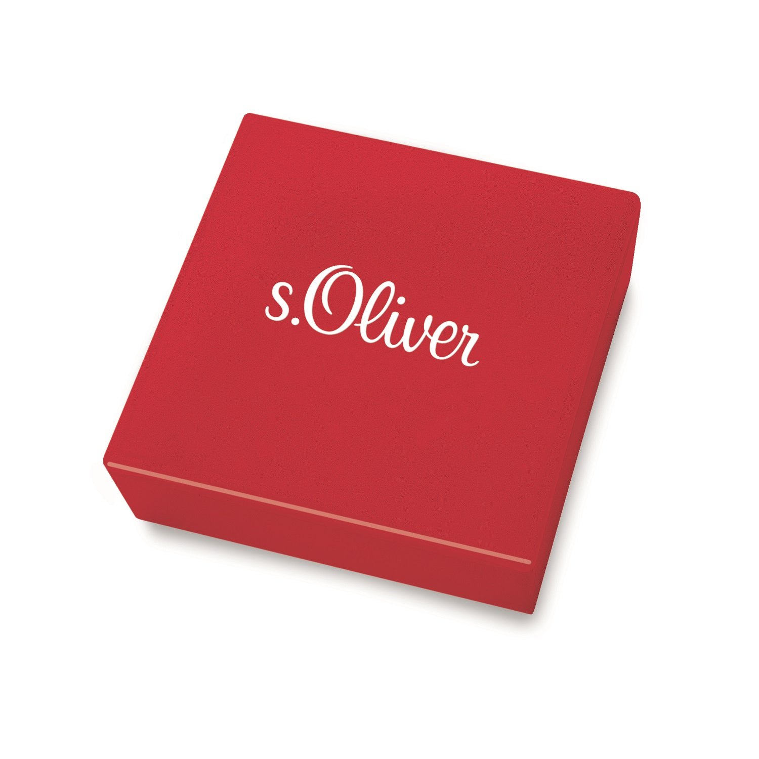 sOliver Collana per bambini con ciondolo in acciaio inox/pelle, motivo a catena, disponibile in confezione regalo per gioielli