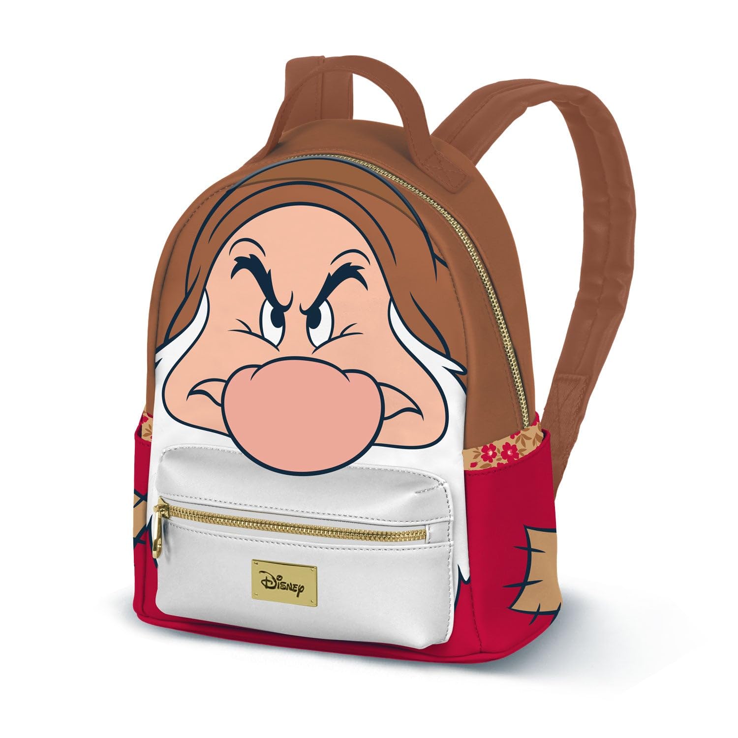 Disney Seven Dwarfs Grumpy-Heady Mochila, marrón, 25 x 29 cm, 8 litros de capacidad