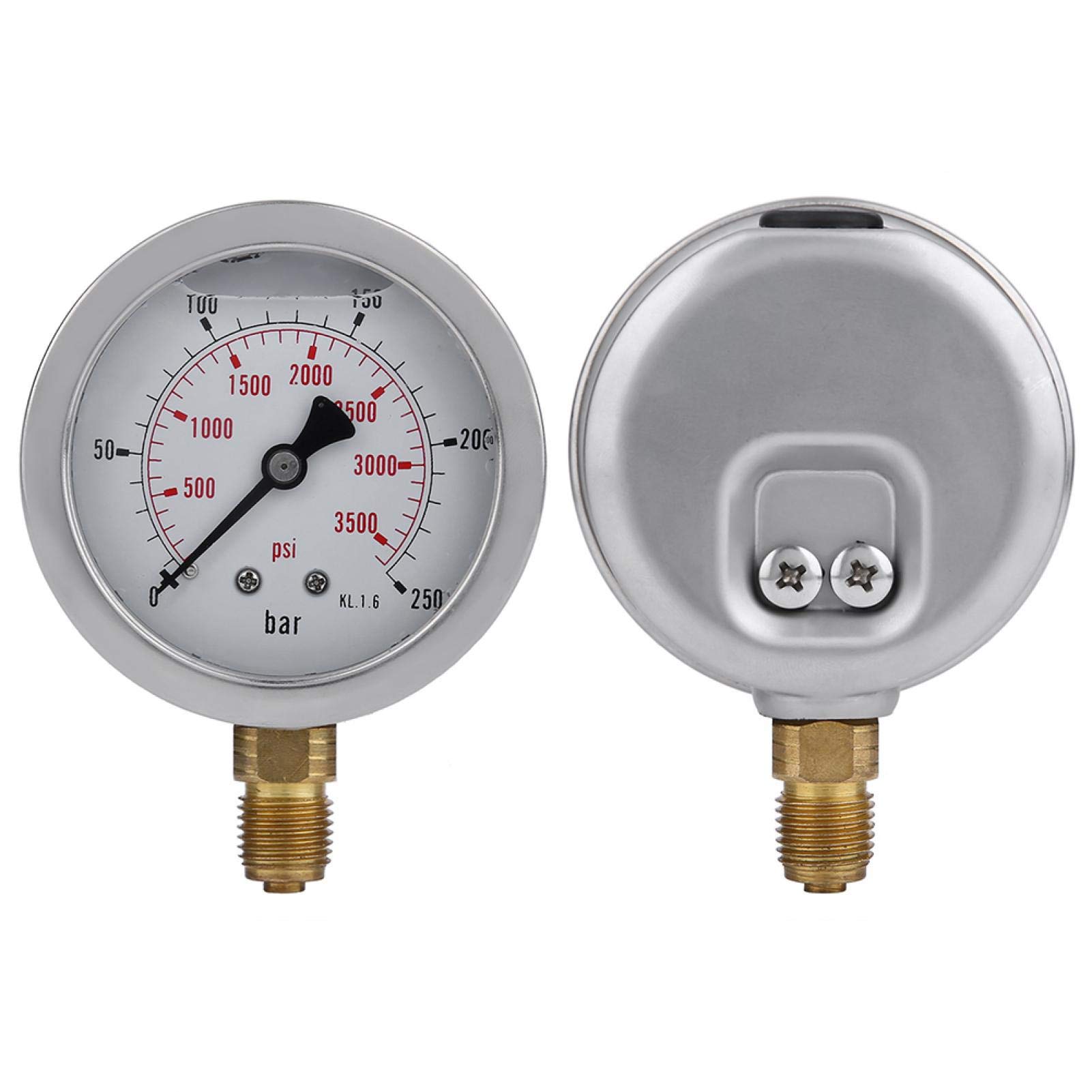 Misuratore di Pressione Idraulica Kit, Tester di Pressione Idraulica M16 * 2-bsp1/4 + 0~250BAR/3600psi 1.5 m Flessibile, Punto di Prova Tubo Idraulico Raccordo
