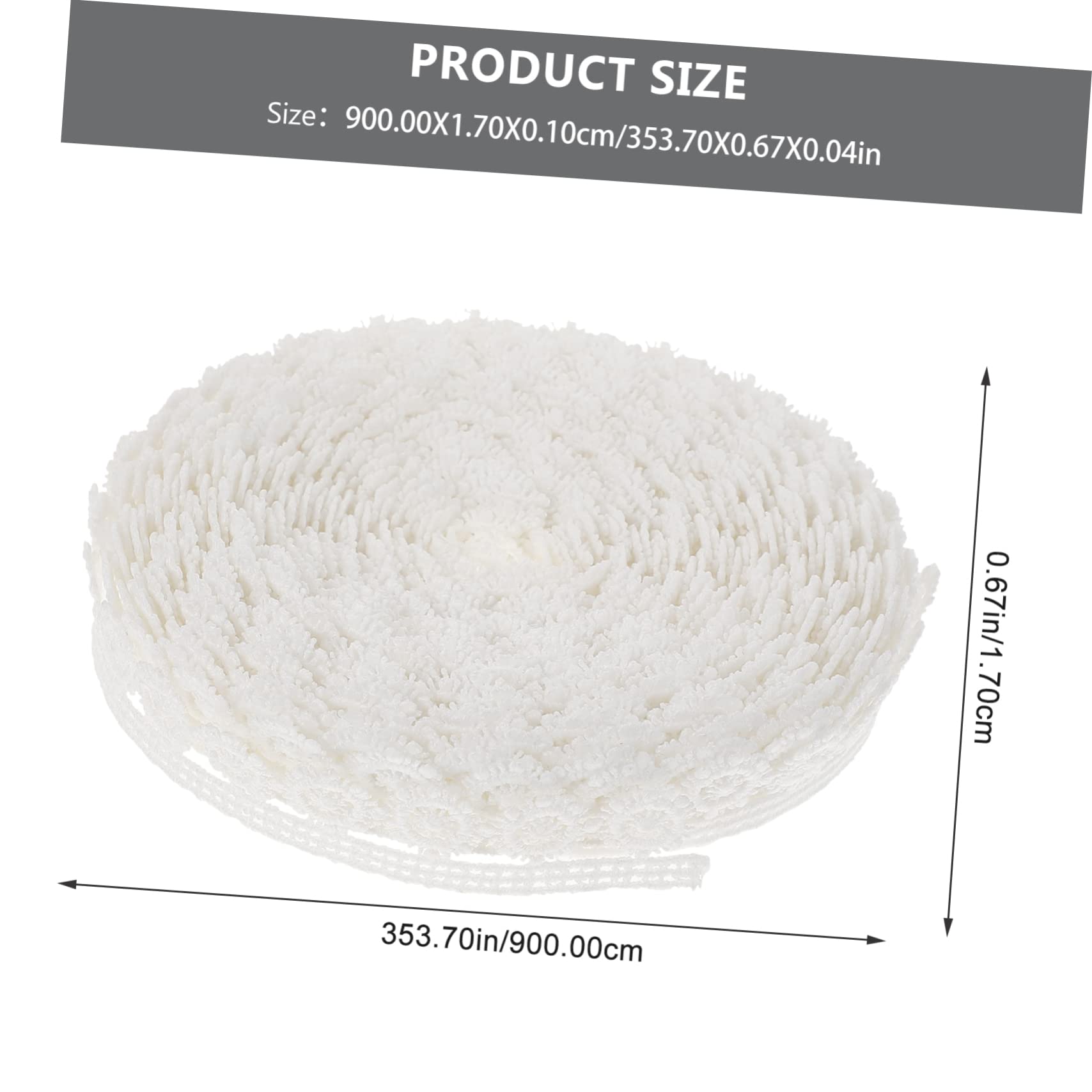 NUOBESTY 4rollos Cinta De Encaje Decorativa De Ribete De Encaje Bordado Para Manualidades y Costura Material Para Vestidos y Decoraciones De Boda Yardas