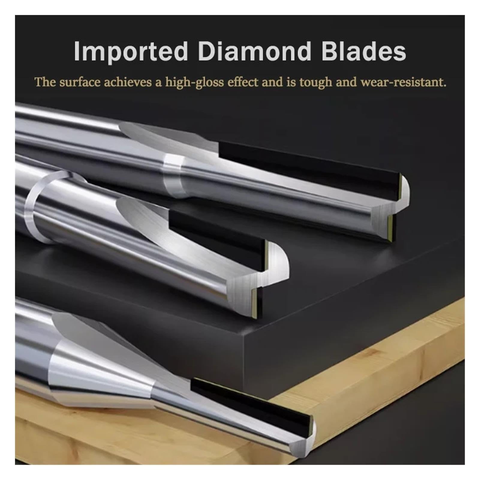 1pc Diamond Straight Bit