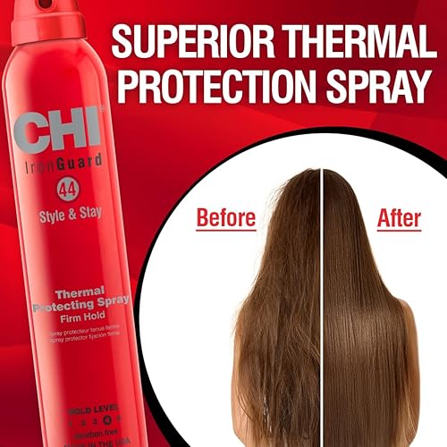 Miniatura 10 de CHI 44 Iron Guard Style & Stay Firm Hold Spray protector, protector térmico y laca para el cabello para una sujeción duradera, sin sulfatos ni