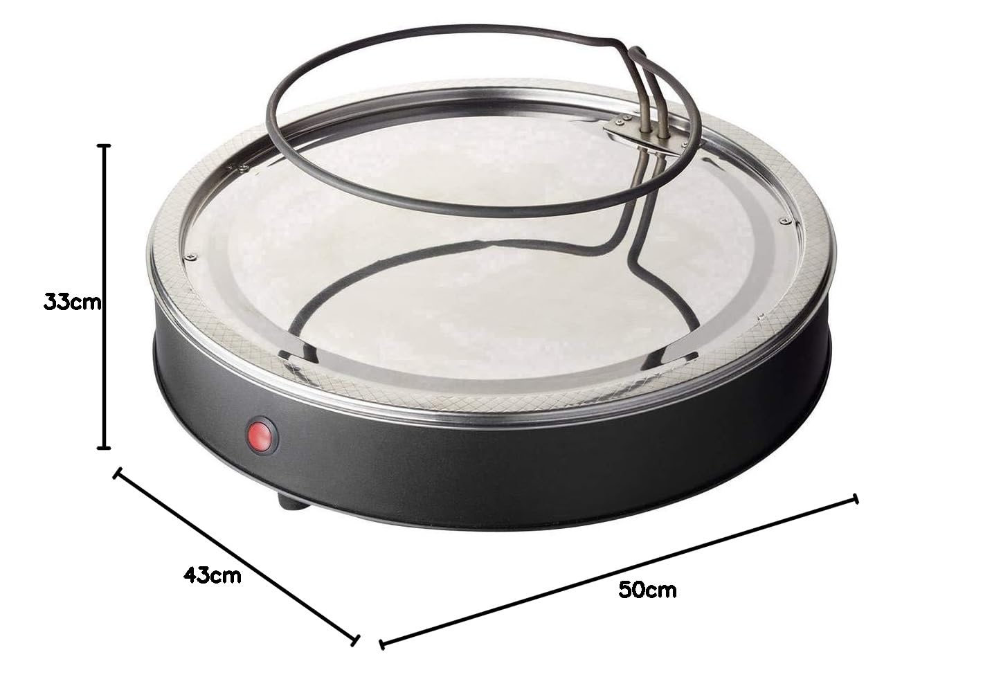 Emerio Pizzaoven, de originele pizzaoven, handgemaakt, terracotta, deksel van terracotta, met warmtereflector schild, gepatenteerd design voor mini- pizza, familieplezier voor 6