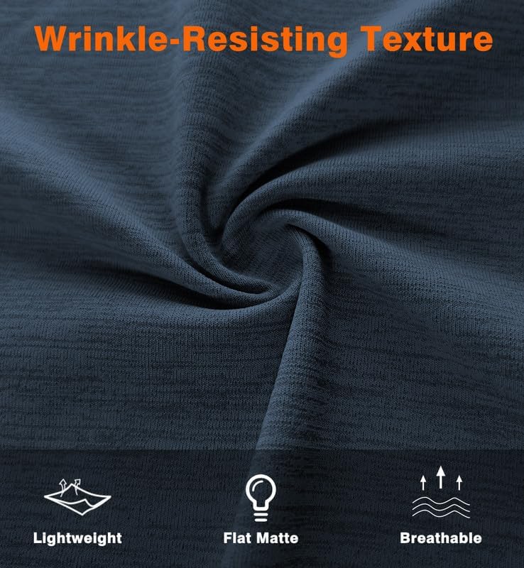 Mens Casual T Shirt Quick Dry Moisture Wicking Regular Fit Gym Workout Athletic Tee Shirts, Available in Big & Tall - Image 6