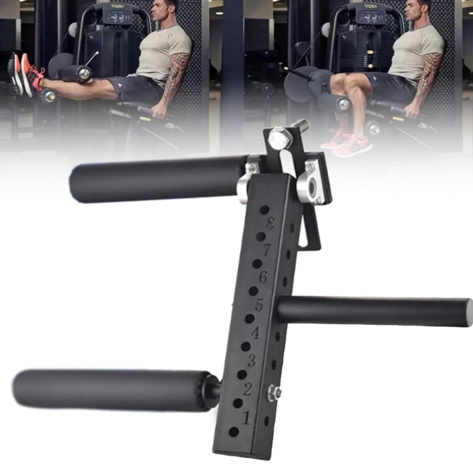 Macchina per Estensione Gambe e Curl, Attrezzatura Regolabile per Estensione Gambe, Accessori per Attrezzature Fitness per Estensioni Gambe,25mmdiameter-16mm