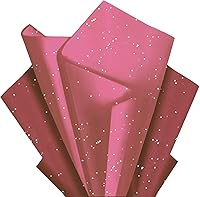 Vista 9 de Papel de seda blanco con purpurina para bolsas de regalo, 36 hojas de 14 x 20 pulgadas, papel de regalo reciclable para bodas, cumpleaños