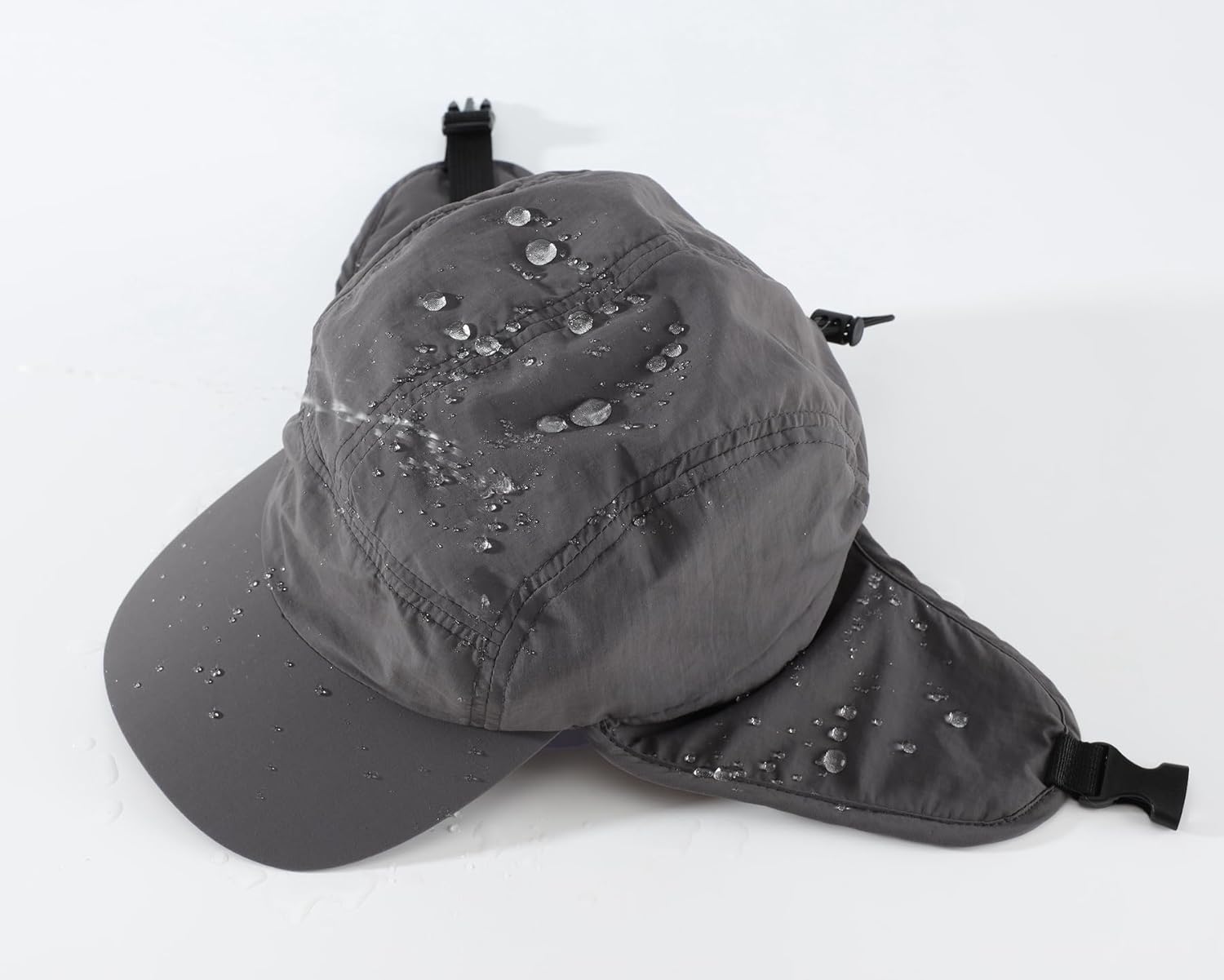 Home Prefer Mens Winter Hat Warm UPF50+ Baseball Hat with Earflaps Fleece Lined Waterproof Trooper Trapper Hat - Image 3