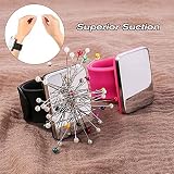 Magnetyczna poduszka do szycia, 1 szt. magnetyczna bransoletka z pinami, magnetyczna poduszka do szycia, magnetyczny uchwyt na szpilki z bransoletką do haftu DIY