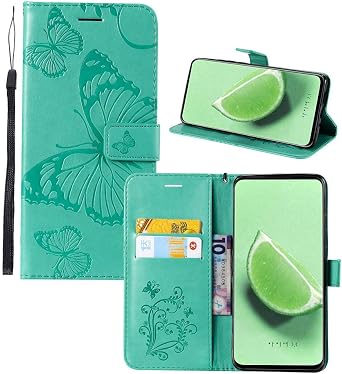 IVY V60 Butterfly Wallet Case for LG V60 ThinQ - Mint Green