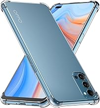 ebestStar - Cover for Oppo Reno4 5G, Transparent Silicone Case, Shockproof TPU Protection, Reinforced Edges, Transparent