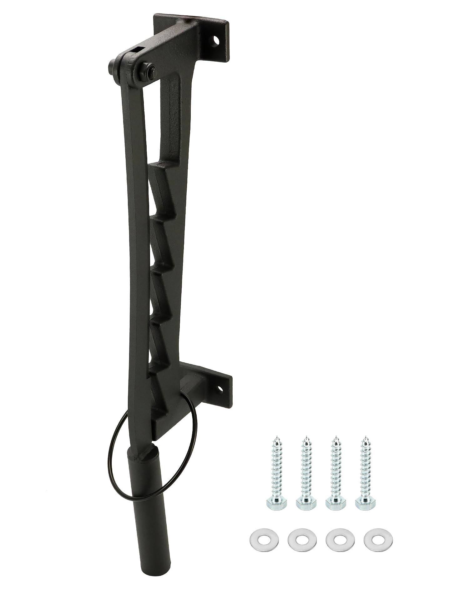 QWORK® Partidor de troncos manual, partidor de troncos montado en la pared de acero al carbono, adecuado para exteriores, hogar, camping