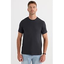 Tudors Erkek Slim Fit Pamuklu Likral  Esnek Kuma  Basic Gri Bisiklet Yaka Ti rt, 2XL