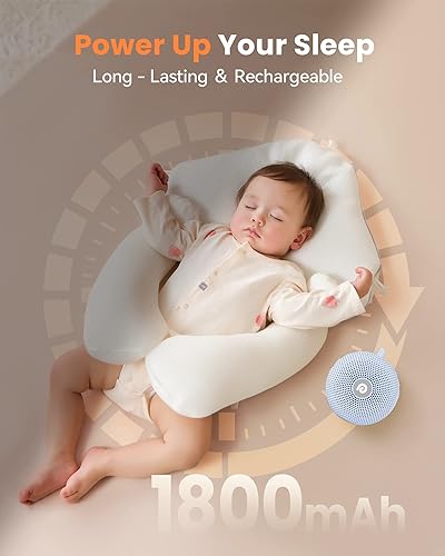 Miniatura 4 de Dreamegg - Máquina de ruido blanco portátil, con batería potente, 21 sonidos relajantes, terapia de sonido, cancelación del ruido, para hogar,