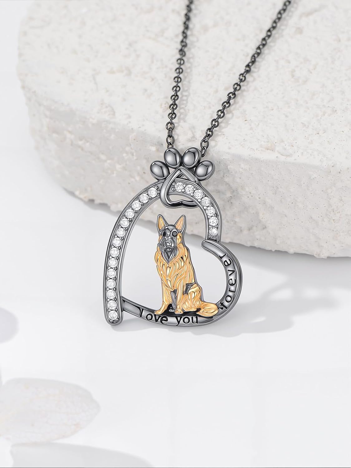Midari Dog Necklaces Sterling Silver Cute Puppy Yorkie/Labrador/French Bulldog/Corgi/Shih Tzu Necklace for Women with Dog Jewelry Birthday Gifts for Women Friends Mom - Image 4